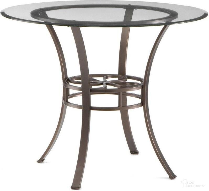 The appearance of Lucianna Dining Table designed by SEI Furniture in the traditional interior design. This dark brown piece of furniture  was selected by 1StopBedrooms from Lucianna Collection to add a touch of cosiness and style into your home. Sku: DN1490. Table Base Style: Legs. Table Top Shape: Round. Material: Metal. Size: 38".