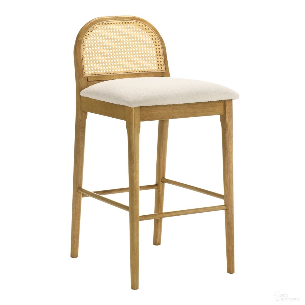 The appearance of Lucio Bar Height Bar Stool In Amber Glow and White designed by Armen Living in the modern / contemporary interior design. This amber glow and white piece of furniture was selected by 1StopBedrooms from Lucio Collection to add a touch of cosiness and style into your home. Sku: LCLCBAWHAG30. Material: Polyester.