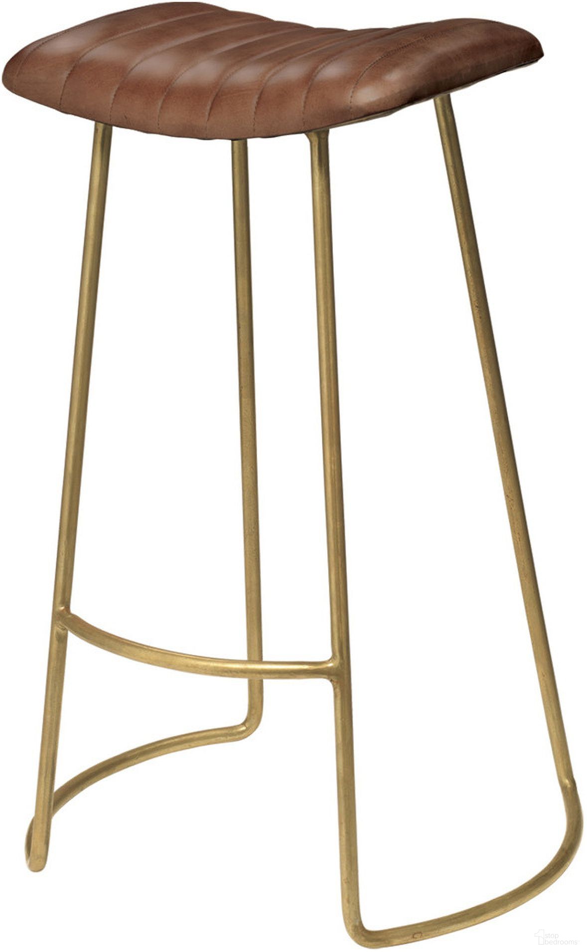 The appearance of Luke Bar Stool designed by Jamie Young Company in the rustic / southwestern interior design. This gold piece of furniture was selected by 1StopBedrooms from to add a touch of cosiness and style into your home. Sku: LSLUKEBUFFGO. Material: Iron.