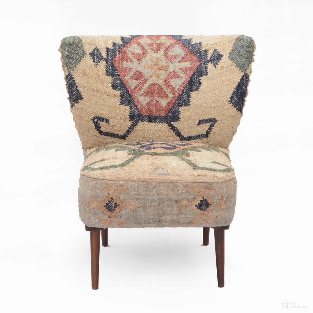 The appearance of Lume Floral Hand-Made Wood/Metal Square Accent Chair In Multicolor designed by Rajani Home in the transitional interior design. This multicolor piece of furniture  was selected by 1StopBedrooms from Vella Collection to add a touch of cosiness and style into your home. Sku: 6C562818G49348. Material: Mango Wood.