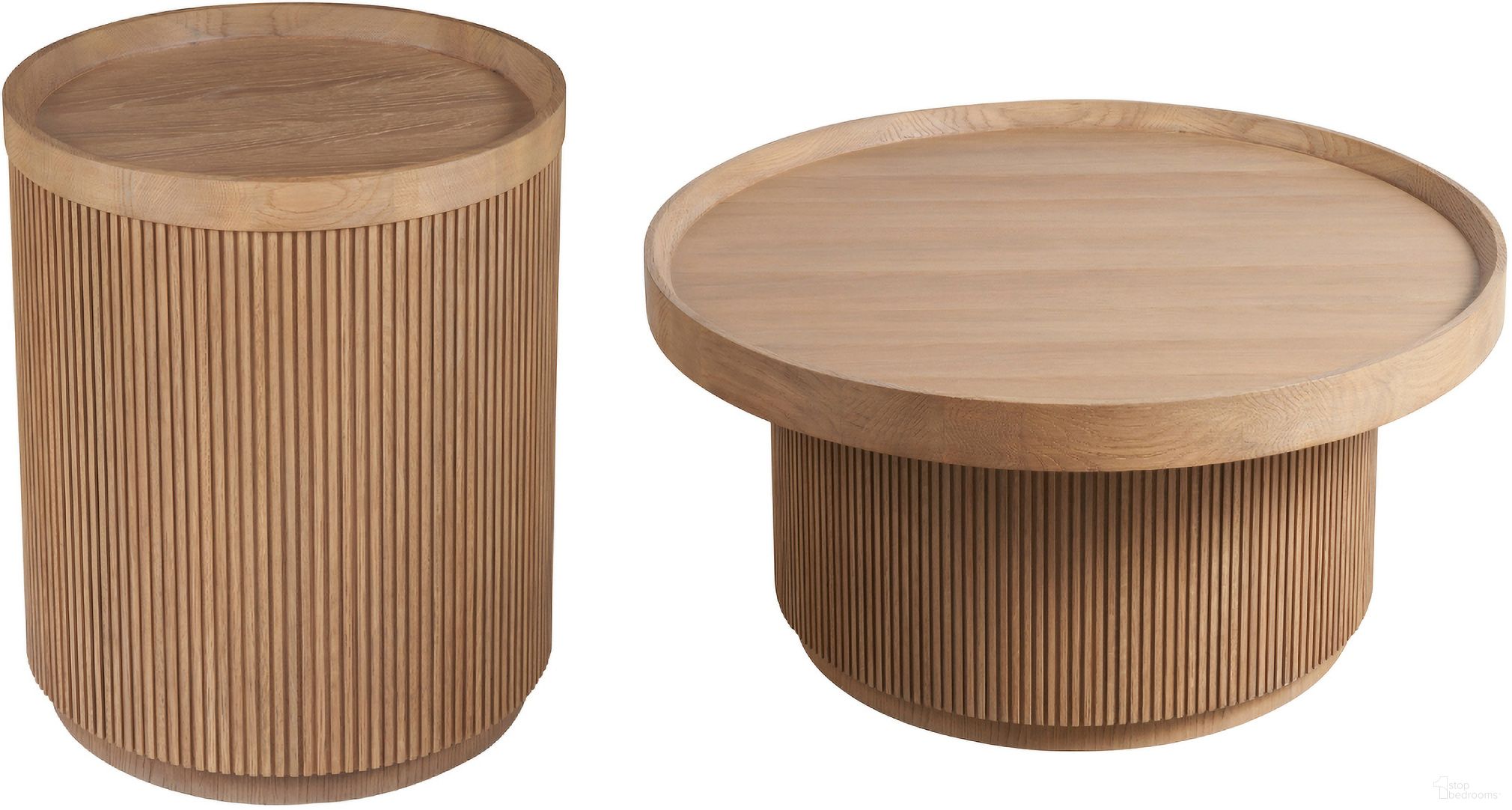 The appearance of Lumi Occasional Table Set In Natural Oak designed by Universal in the modern / contemporary interior design. This natural oak piece of furniture was selected by 1StopBedrooms from Modern Collection to add a touch of cosiness and style into your home. Sku: U352E828;U352E825. Material: Wood.