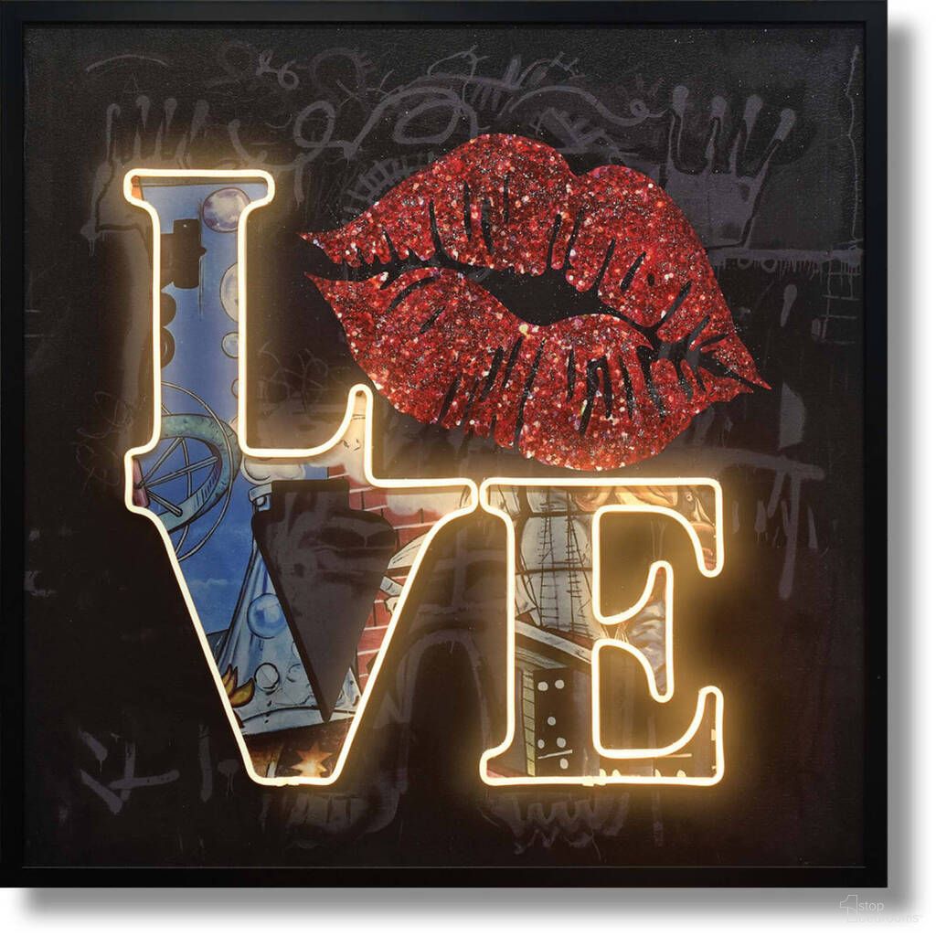 The appearance of Luminous Love Neon Art with Red Lips Canvas Neon Wall Art In Multi designed by Classy Living in the modern / contemporary interior design. This multi piece of furniture was selected by 1StopBedrooms from Luminous Collection to add a touch of cosiness and style into your home. Sku: WF2768. Material: Canvas.