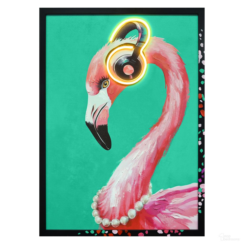 The appearance of Luminous Musical Neon Flamingo Wall Art Canvas Neon Wall Art In Multi designed by Classy Living in the modern / contemporary interior design. This multi piece of furniture was selected by 1StopBedrooms from Luminous Collection to add a touch of cosiness and style into your home. Sku: WF3178. Material: Canvas.