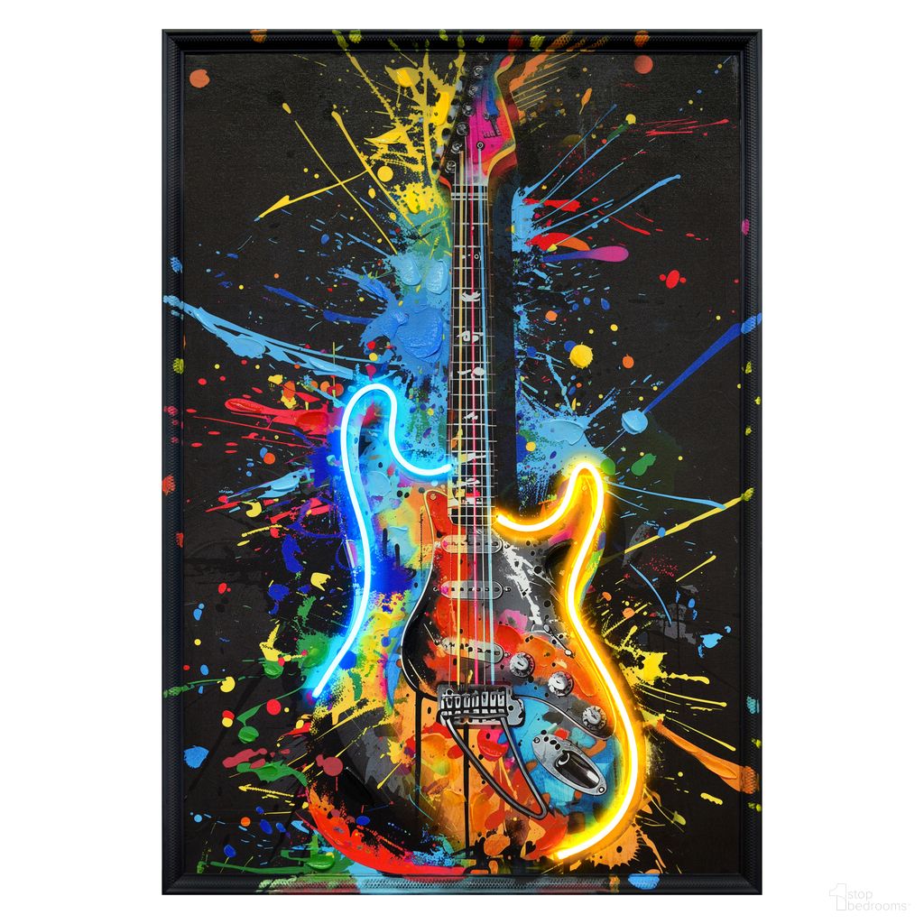 The appearance of Luminous Vivid Neon Guitar Wall Art Canvas Neon Wall Art In Multi designed by Classy Living in the modern / contemporary interior design. This multi piece of furniture was selected by 1StopBedrooms from Luminous Collection to add a touch of cosiness and style into your home. Sku: WF3192. Material: Canvas.