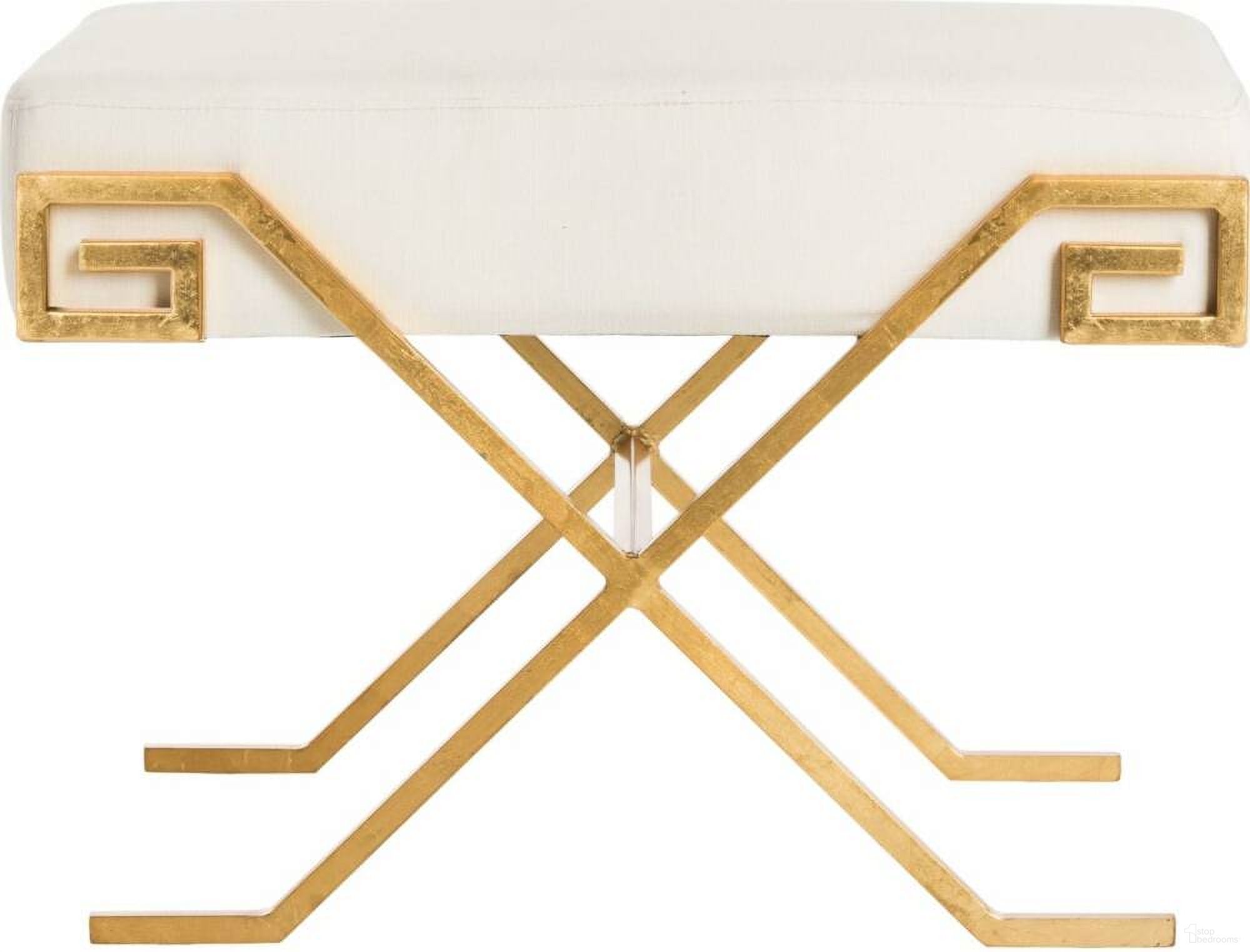 The appearance of Luna Light Beige Greek Key Bench designed by Safavieh in the modern / contemporary interior design. This light beige piece of furniture  was selected by 1StopBedrooms from Luna Collection to add a touch of cosiness and style into your home. Sku: FOX6281A. Material: Wood.