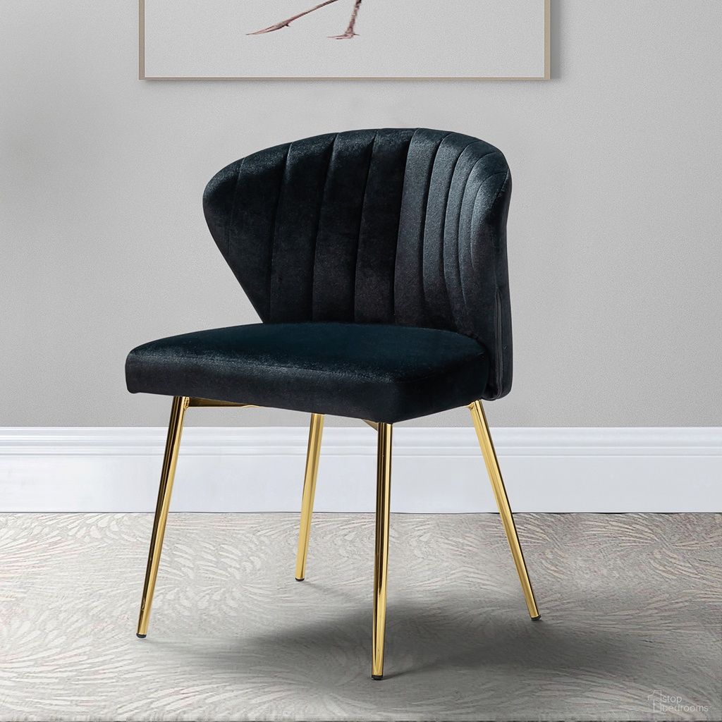 The appearance of Luna Side Chair In Black designed by Karat Home in the modern / contemporary interior design. This black piece of furniture was selected by 1StopBedrooms from Luna Collection to add a touch of cosiness and style into your home. Sku: CHM6125A-BLACK. Material: Velvet. Chair Type: Side Chair.