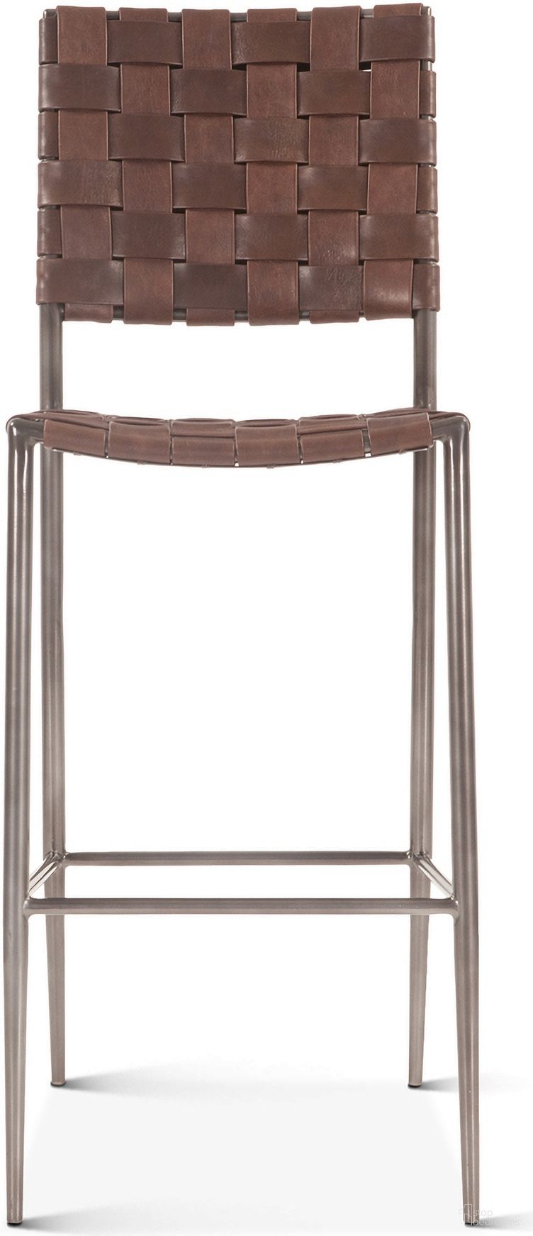 The appearance of Lund 17 Inch Buffalo Leather and Iron Bar Chair In Brown designed by Home Trends and Design in the modern / contemporary interior design. This brown piece of furniture was selected by 1StopBedrooms from Lund Collection to add a touch of cosiness and style into your home. Sku: ZWLUNBC17BR. Material: Iron.