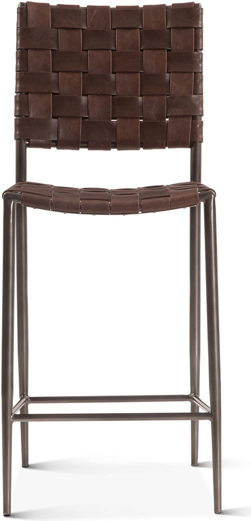 The appearance of Lund 17 Inch Buffalo Leather and Iron Counter Chair In Brown designed by Home Trends and Design in the modern / contemporary interior design. This brown piece of furniture was selected by 1StopBedrooms from Lund Collection to add a touch of cosiness and style into your home. Sku: ZWLUNCC17BR. Material: Reclaimed Iron.