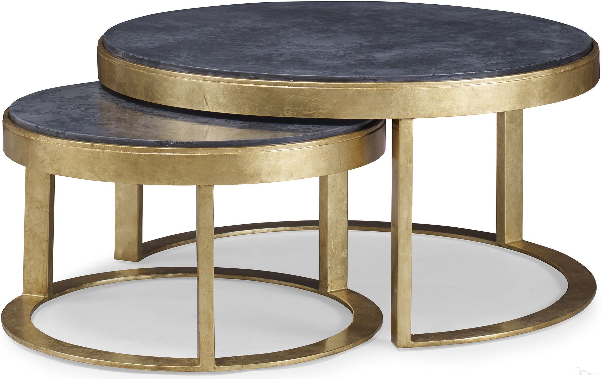 The appearance of Lunsford Nesting Cocktail Tables In Gold designed by Century Furniture in the modern / contemporary interior design. This gold piece of furniture was selected by 1StopBedrooms from Grand Tour Furniture Collection to add a touch of cosiness and style into your home. Sku: SF5749. Material: Iron.