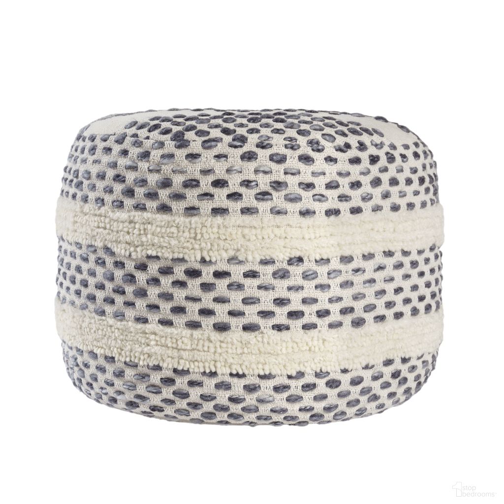 The appearance of Lurex Striped Ombre Nautical Flatweave Pouf In White and Navy designed by Rajani Home in the coastal interior design. This white and navy piece of furniture  was selected by 1StopBedrooms from Bova Collection to add a touch of cosiness and style into your home. Sku: 1C540559G03048. Material: Cotton.