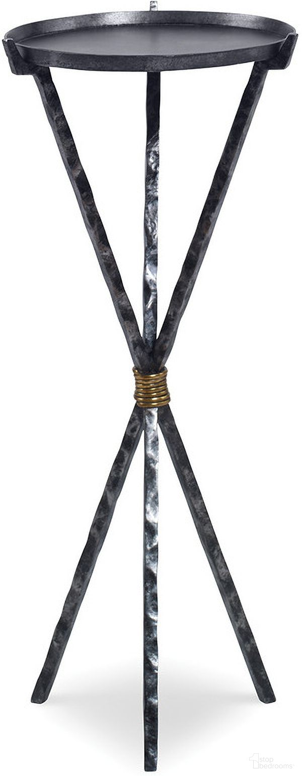 The appearance of Lute Accent Table In Iron designed by Maitland-Smith in the modern / contemporary interior design. This iron piece of furniture  was selected by 1StopBedrooms from Maitland Smith Collection to add a touch of cosiness and style into your home. Sku: HM1315. Material: Wrought Iron.