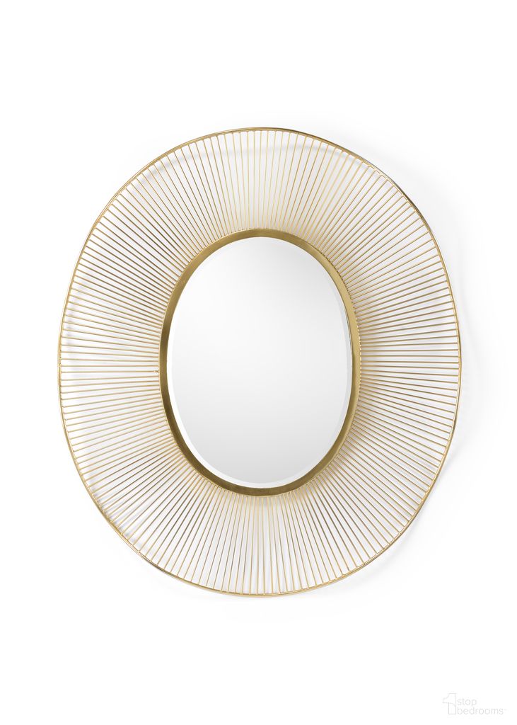 The appearance of Luton Mirror In Gold designed by Wildwood in the modern / contemporary interior design. This gold piece of furniture was selected by 1StopBedrooms from Wildwood Collection to add a touch of cosiness and style into your home. Sku: 301148. Material: Iron.