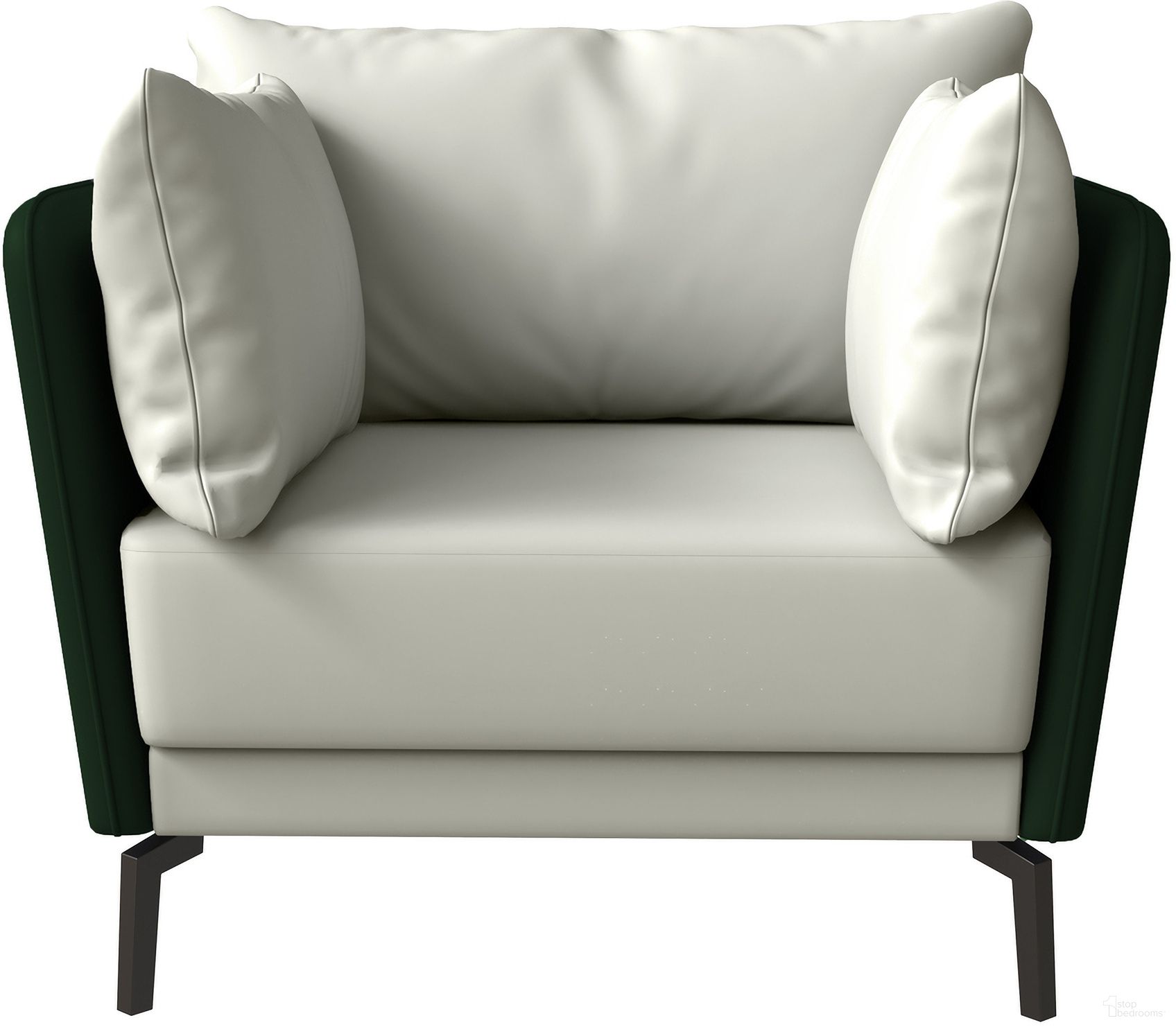 The appearance of Luxify Single Seater Sofa In Green designed by LeisureMod in the modern / contemporary interior design. This green piece of furniture was selected by 1StopBedrooms from Luxify Collection to add a touch of cosiness and style into your home. Sku: LS35G. Material: PU.