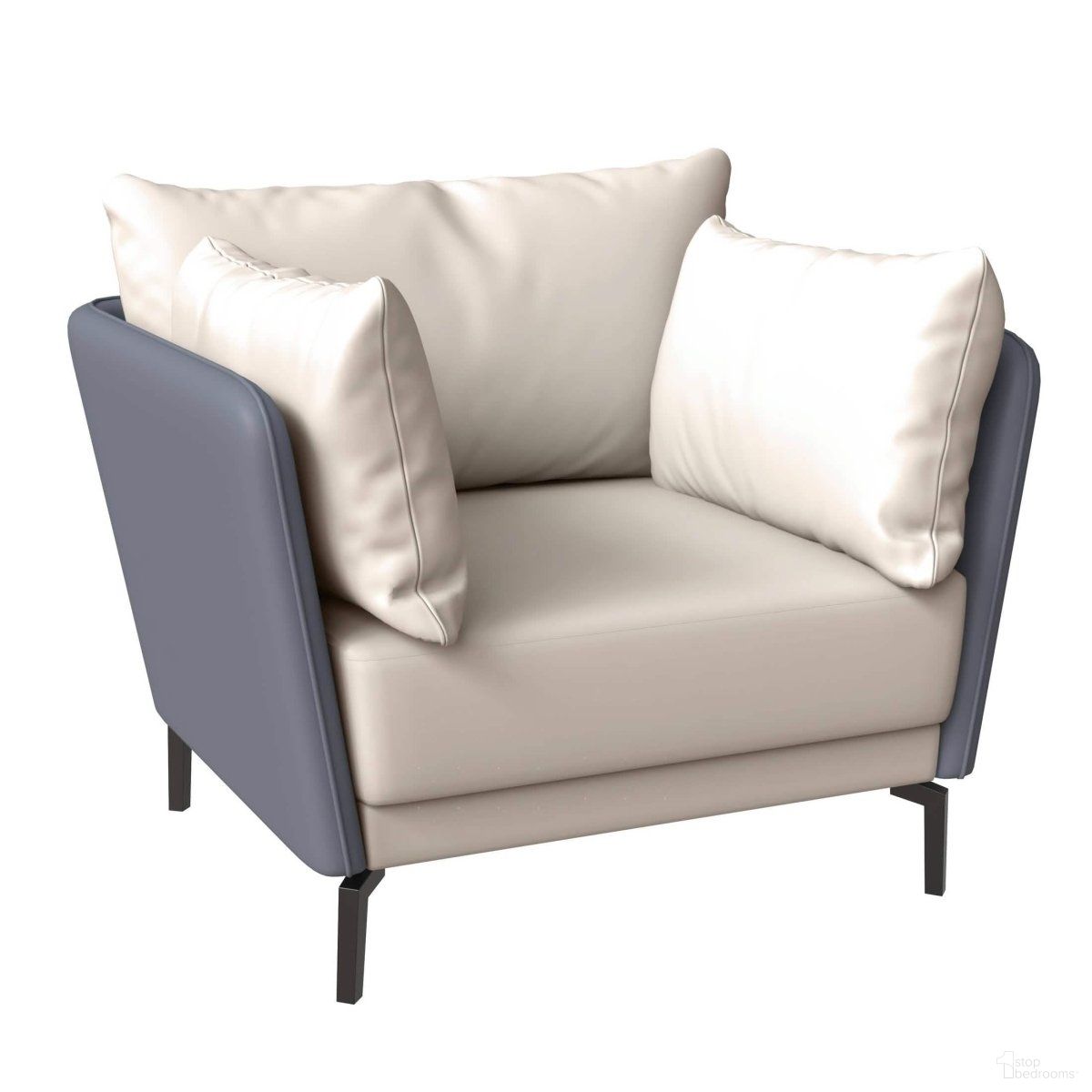 The appearance of Luxify Single Seater Sofa In Grey designed by LeisureMod in the modern / contemporary interior design. This grey piece of furniture was selected by 1StopBedrooms from Luxify Collection to add a touch of cosiness and style into your home. Sku: LS35GR. Material: Leather.