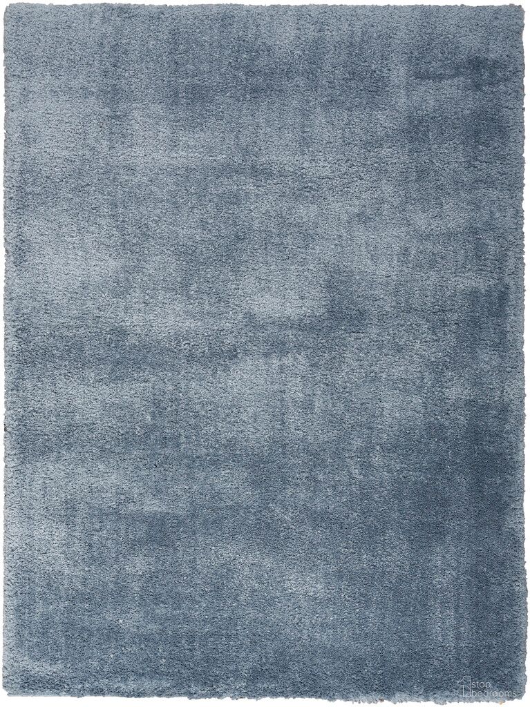 Luxurious Shag 4' x 6' Shag Indoor Rug In Light Blue