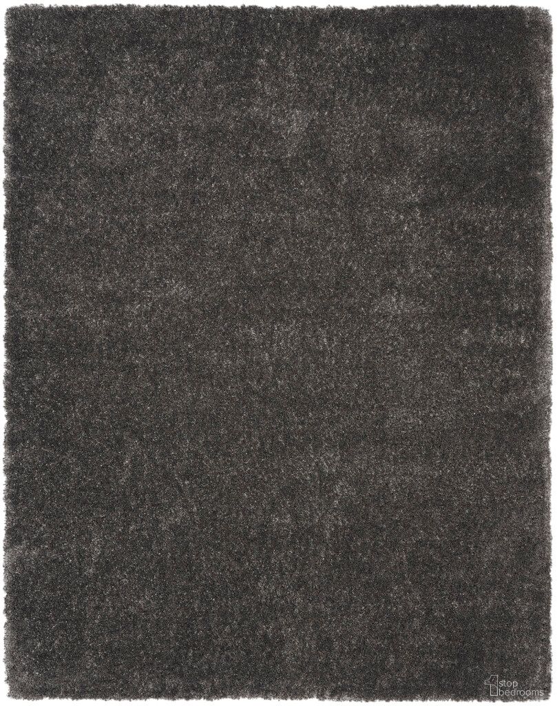 Luxurious Shag 7'10" x 9'10" Shag Indoor Rug In Grey