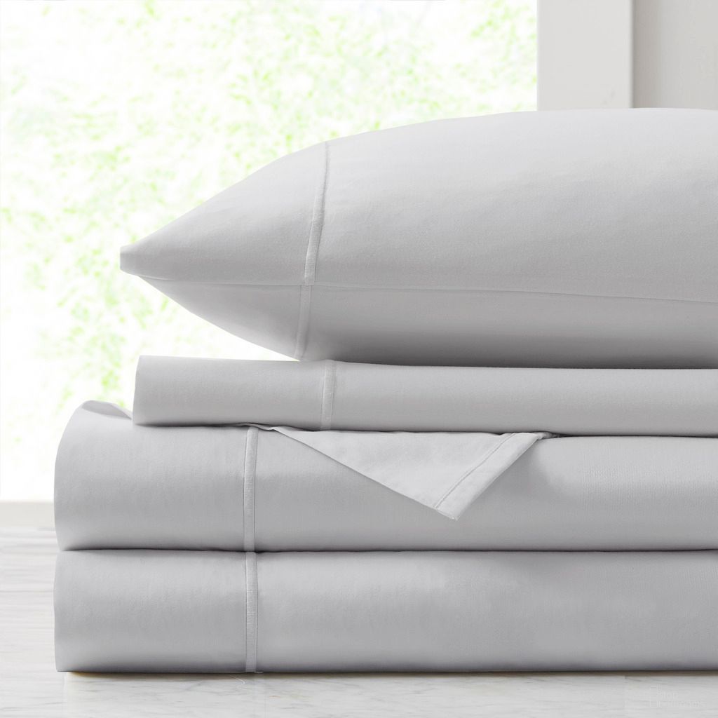 Luxury Egyptian 500TC Cotton Queen Sheet Set In Grey
