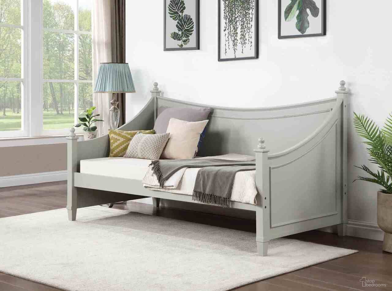 The appearance of Lycoris Twin Daybed In Light Gray designed by Furniture of America in the transitional interior design. This light gray piece of furniture was selected by 1StopBedrooms from Lycoris Collection to add a touch of cosiness and style into your home. Sku: CM1477GY-1;CM1477GY-2. Bed Type: Daybed. Bed Size: Twin. Material: Solid Wood.