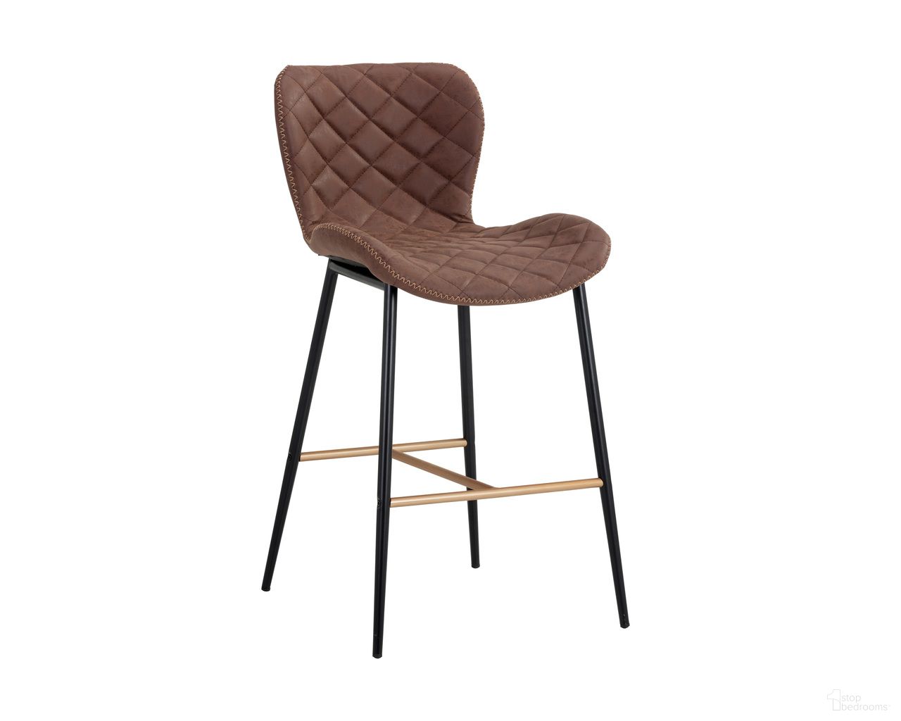 Lyla Counter Stool Set of 2 In Antique Brown