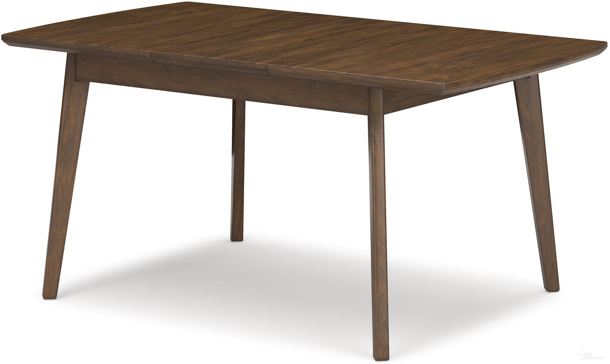 The appearance of Lyncott Brown Rectangular Butterfly Ext Table designed by Signature Design by Ashley in the transitional interior design. This brown piece of furniture was selected by 1StopBedrooms from Lyncott Collection to add a touch of cosiness and style into your home. Sku: D615-35. Table Base Style: Legs. Material: Wood. Table Top Shape: Rectangular. Size: 64" x 36".