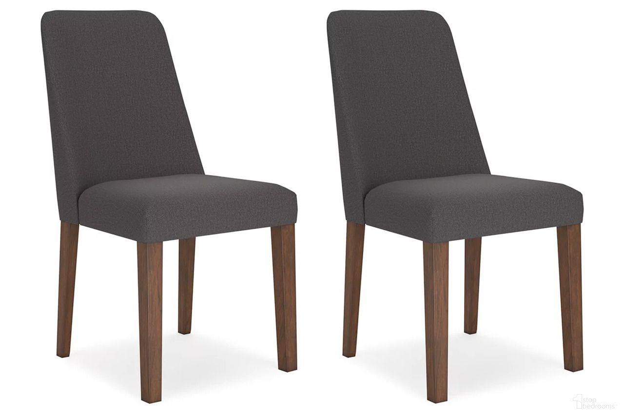 The appearance of Lyncott Charcoal And Brown Dining Upholstered Side Chair Set Of 2 designed by Signature Design by Ashley in the transitional interior design. This brown/charcoal piece of furniture was selected by 1StopBedrooms from Lyncott Collection to add a touch of cosiness and style into your home. Sku: D615-02. Material: Fabric. Chair Type: Side Chair.
