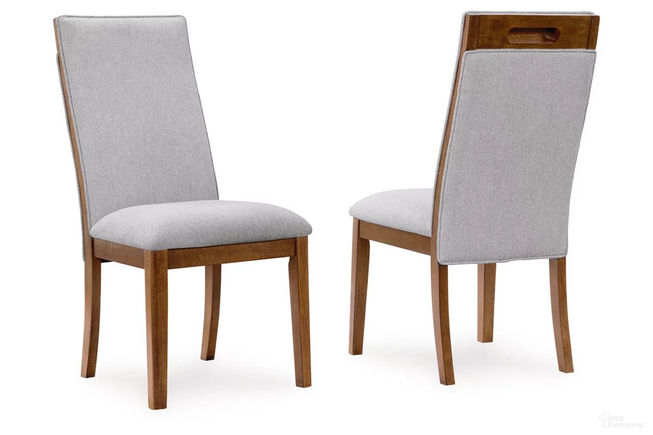 The appearance of Lyncott Dining Chair Set of 2 In Beige and Brown designed by Signature Design by Ashley in the transitional interior design. This beige and brown piece of furniture was selected by 1StopBedrooms from Lyncott Collection to add a touch of cosiness and style into your home. Sku: D615-05. Material: Fabric. Chair Type: Side Chair.