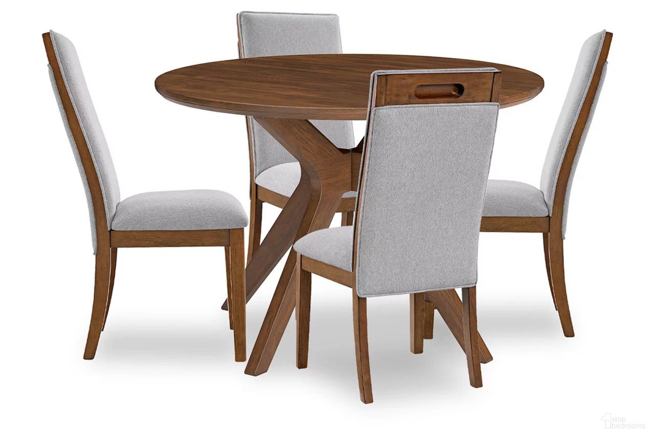 The appearance of Lyncott Dining Room Set In Beige and Brown designed by Signature Design by Ashley in the transitional interior design. This beige and brown piece of furniture was selected by 1StopBedrooms from Lyncott Collection to add a touch of cosiness and style into your home. Sku: D615-15;D615-05;D615-05. Material: Wood.