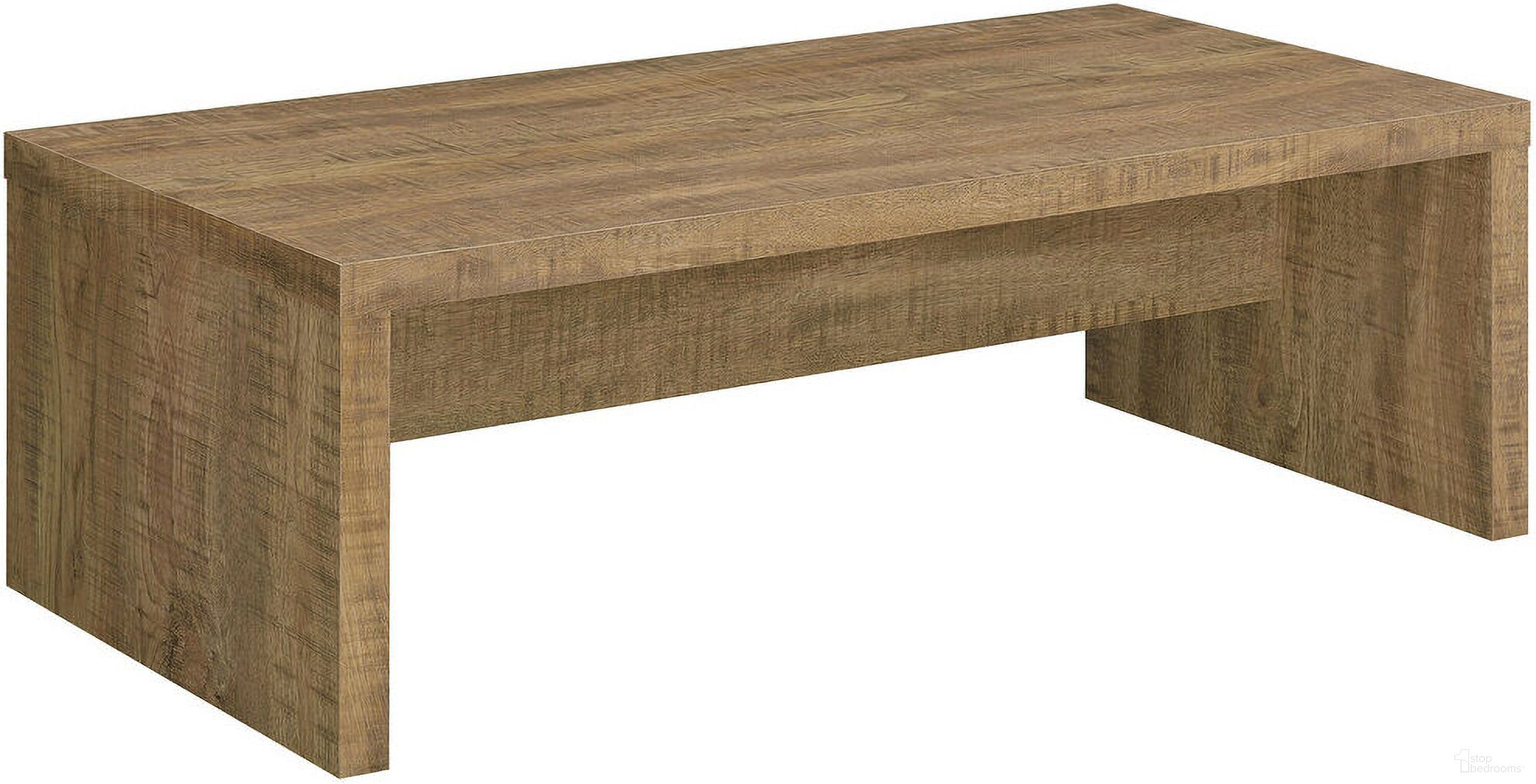 The appearance of Lynette Rectangular Engineered Wood Coffee Table Mango designed by Coaster in the country / farmhouse interior design. This mango piece of furniture  was selected by 1StopBedrooms from Lynette Collection to add a touch of cosiness and style into your home. Sku: 704128. Material: Wood.