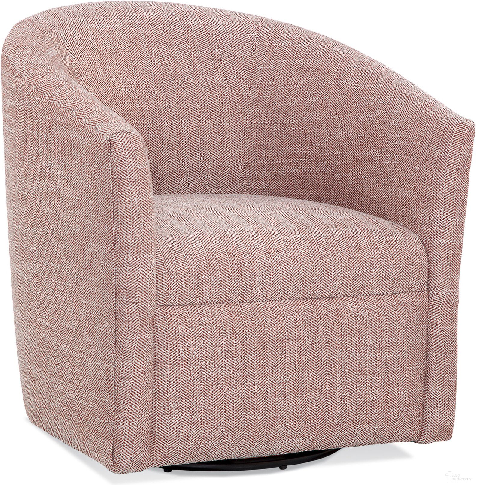 The appearance of Lynton Swivel Chair In Henna designed by Comfort Pointe in the transitional interior design. This henna piece of furniture  was selected by 1StopBedrooms from Lynton Collection to add a touch of cosiness and style into your home. Sku: 2003-21. Material: Wood.