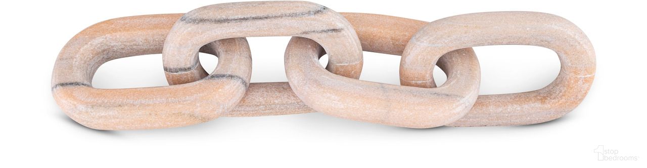 The appearance of Lynx Marble Decorative Chain Links In Pink designed by Meridian in the modern / contemporary interior design. This pink piece of furniture was selected by 1StopBedrooms from Lynx Collection to add a touch of cosiness and style into your home. Sku: ACC108-Pink. Material: Marble.