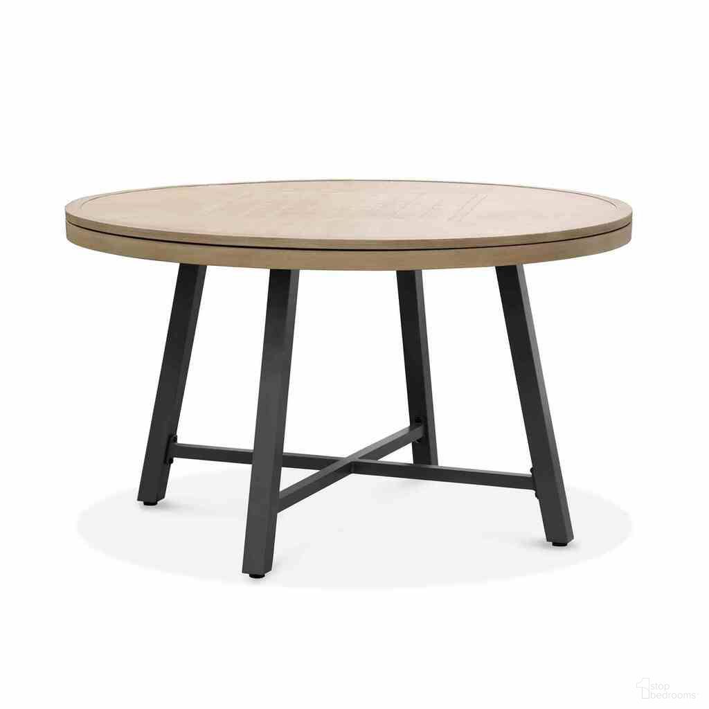 Lyon Game Table In Black/Natural/Brown