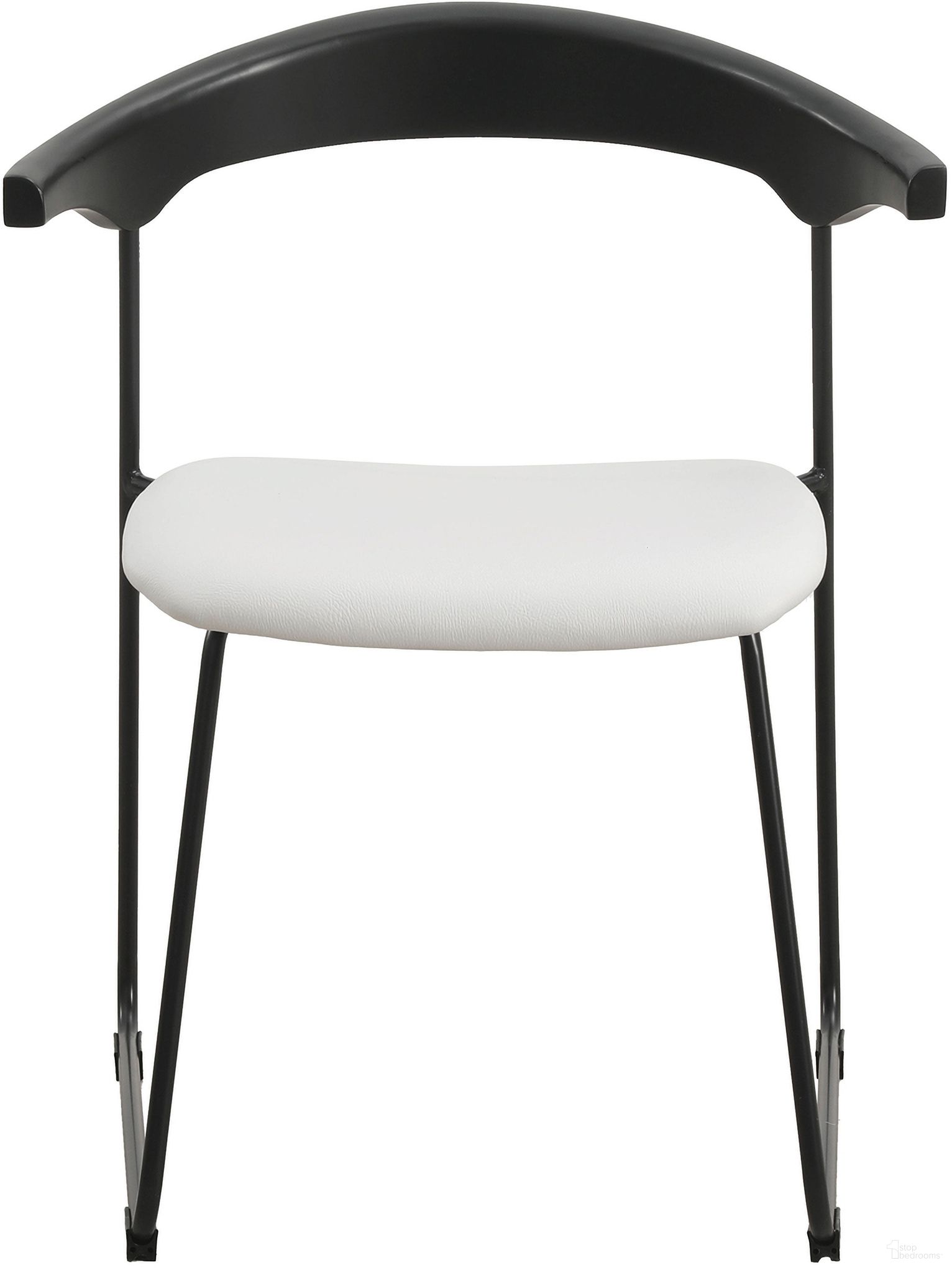 The appearance of Lyra Chair In Black Back and White Seat designed by LeisureMod in the modern / contemporary interior design. This black/white piece of furniture was selected by 1StopBedrooms from Lyra Collection to add a touch of cosiness and style into your home. Sku: LCBL-41OW. Material: Faux Leather.