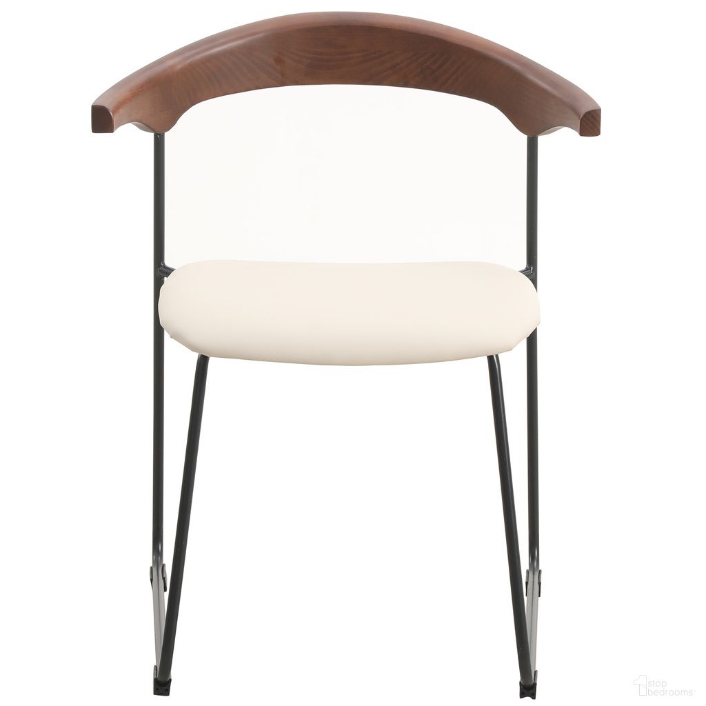 The appearance of Lyra Chair In Walnut Back and Taupe Seat designed by LeisureMod in the modern / contemporary interior design. This walnut/taupe piece of furniture  was selected by 1StopBedrooms from Lyra Collection to add a touch of cosiness and style into your home. Sku: LCWB-41TP. Material: Faux Leather.