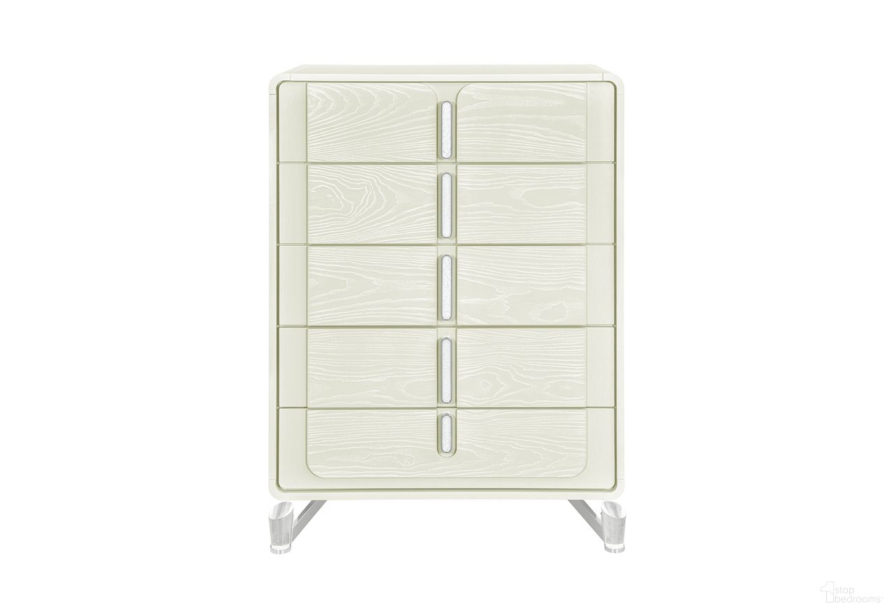 The appearance of Lyra Chest In Beige designed by Global Furniture USA in the modern / contemporary interior design. This beige piece of furniture  was selected by 1StopBedrooms from Lyra Collection to add a touch of cosiness and style into your home. Sku: LYRA-BEIGE-CH. Material: MDF.