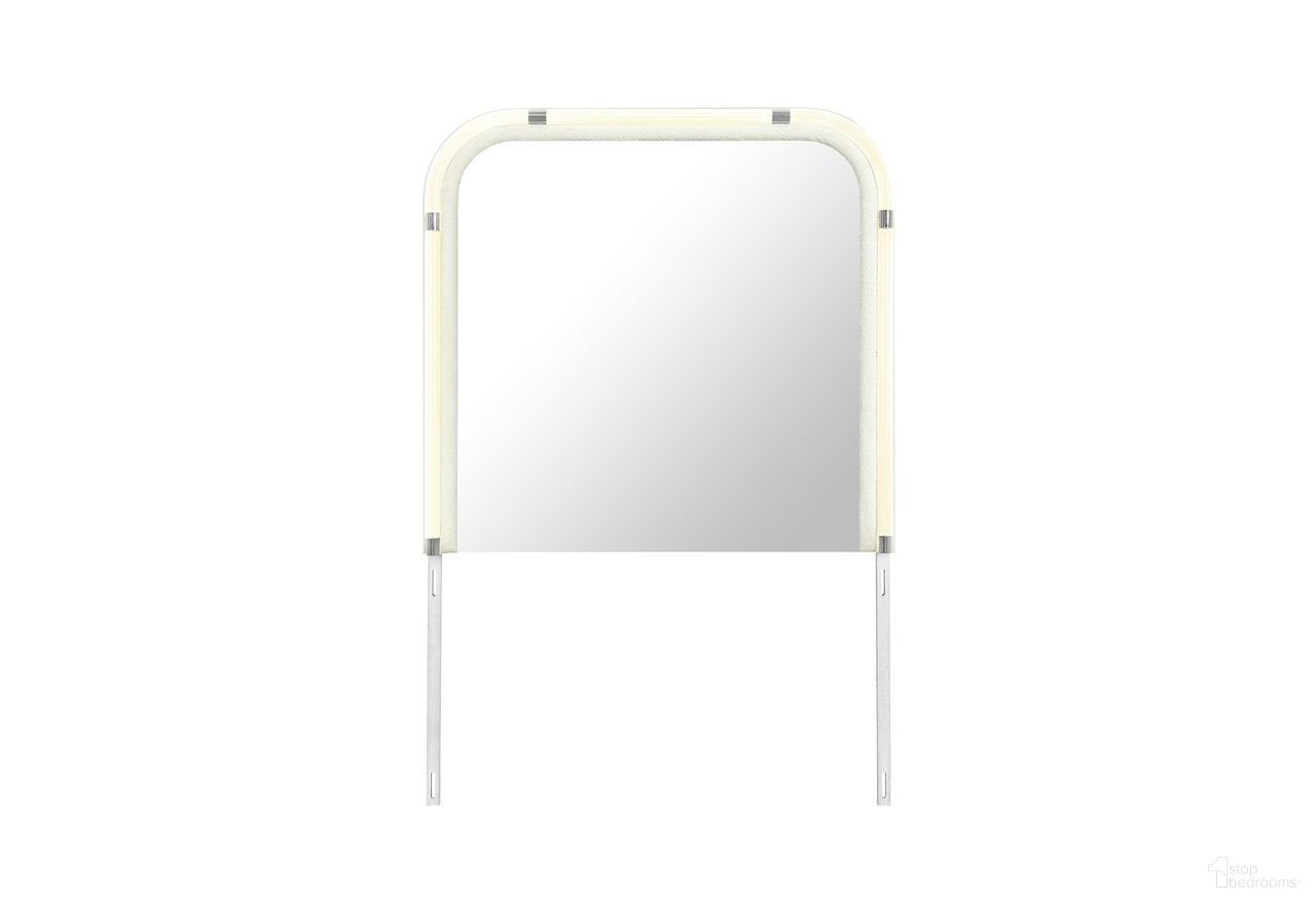 The appearance of Lyra Mirror with LED In Beige designed by Global Furniture USA in the modern / contemporary interior design. This beige piece of furniture was selected by 1StopBedrooms from Lyra Collection to add a touch of cosiness and style into your home. Sku: LYRA-BEIGE-MR W/ LED. Material: MDF.