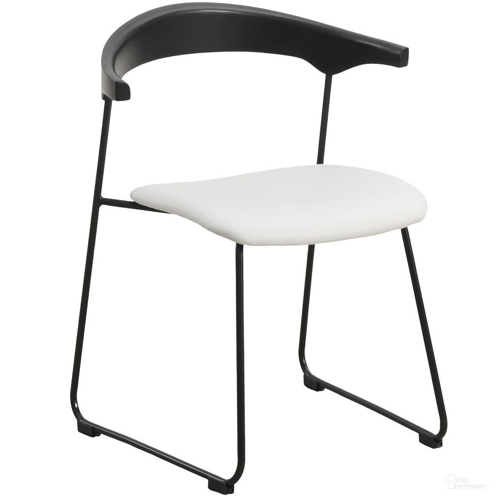 The appearance of Lyra Modern Chair In Black Back and White Seat designed by LeisureMod in the modern / contemporary interior design. This black/white piece of furniture was selected by 1StopBedrooms from Lyra Collection to add a touch of cosiness and style into your home. Sku: LCBL-41OW2. Material: Faux Leather. Chair Type: Side Chair.