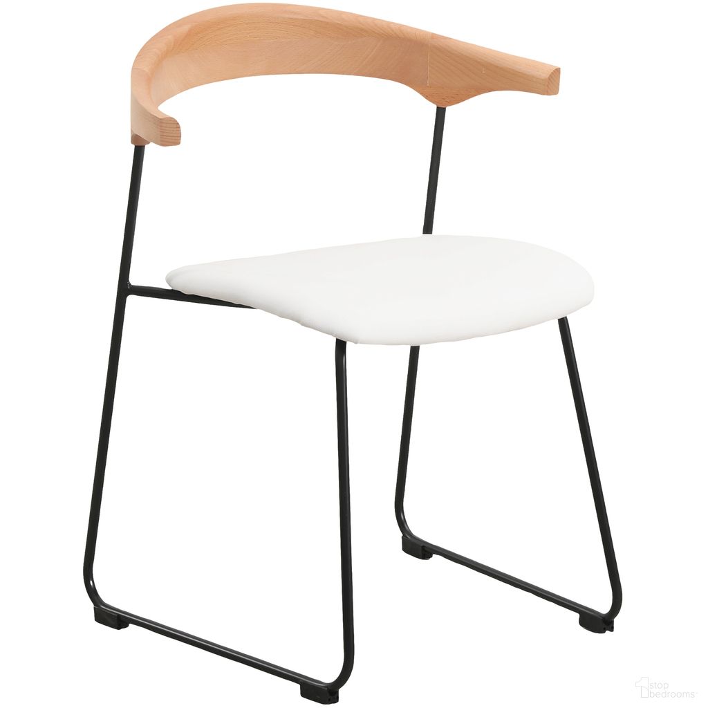 The appearance of Lyra Modern Chair In Natural Wood Back and White Seat designed by LeisureMod in the modern / contemporary interior design. This natural and white piece of furniture was selected by 1StopBedrooms from Lyra Collection to add a touch of cosiness and style into your home. Sku: LCNW-41W4. Material: Faux Leather. Chair Type: Side Chair.