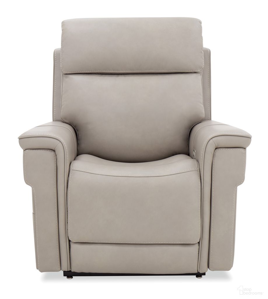 The appearance of Lyra Power Recline Lift Chair with Headrest and Lumbar In Grey designed by Hooker in the transitional interior design. This grey piece of furniture was selected by 1StopBedrooms from Lyra Collection to add a touch of cosiness and style into your home. Sku: RC622-PHLL4-091. Material: Leather.