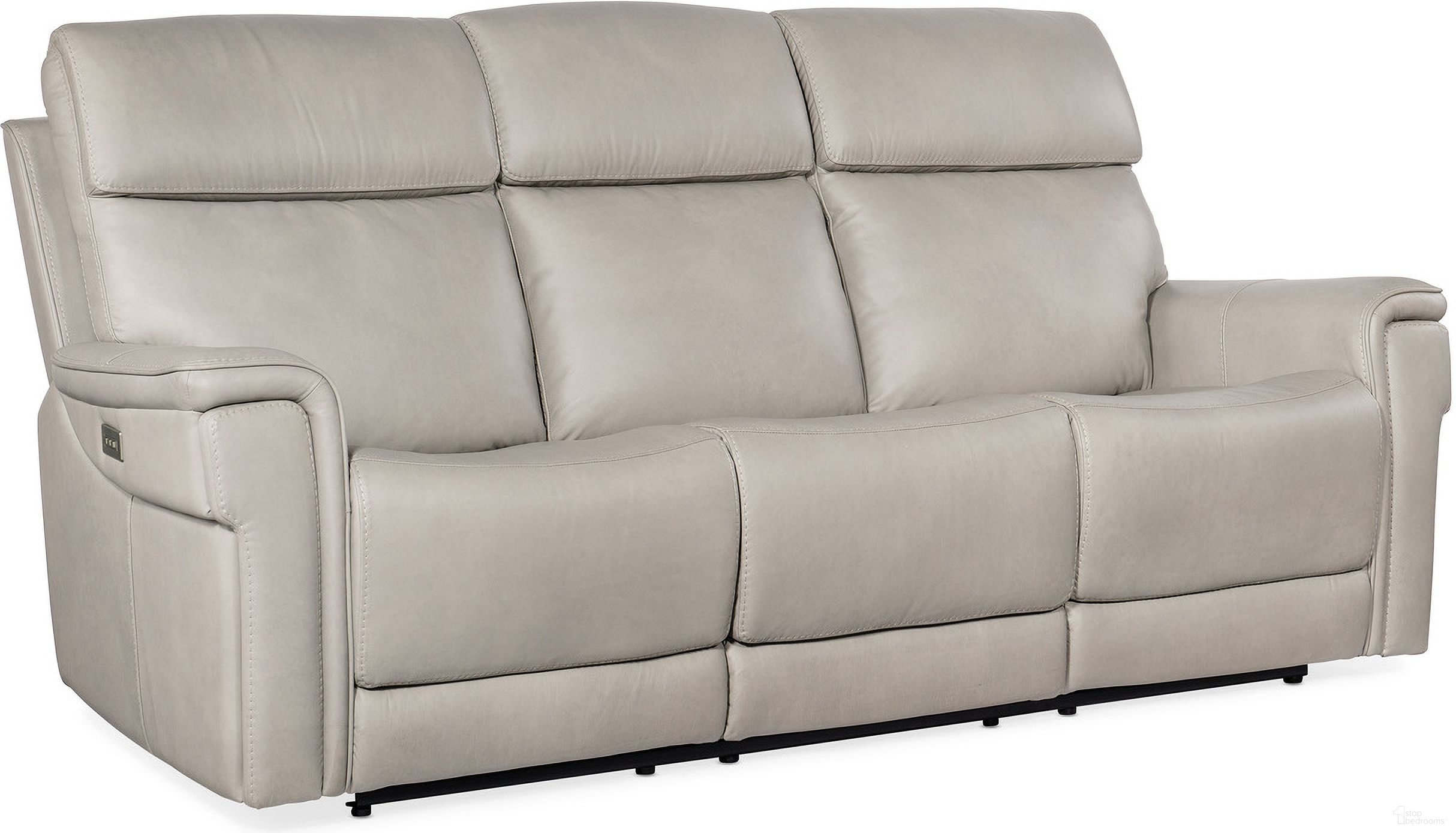 The appearance of Lyra Zero Gravity Power Sofa With Power Headrest In Ash designed by Hooker in the transitional interior design. This ash piece of furniture was selected by 1StopBedrooms from MS Collection to add a touch of cosiness and style into your home. Sku: SS608-PHZL3-091. Material: Leather.
