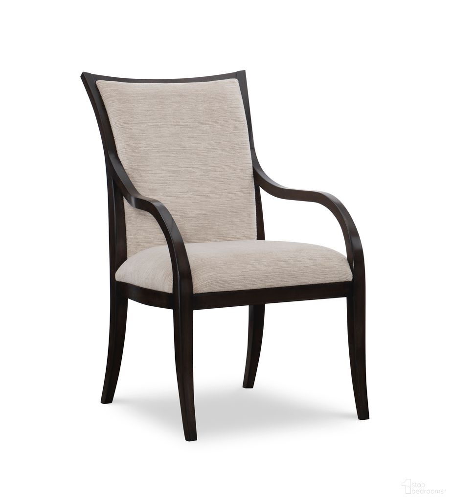 The appearance of Lyric Arm Chair In Caviar and Stone designed by Maitland-Smith in the modern / contemporary interior design. This caviar/stone piece of furniture was selected by 1StopBedrooms from Maitland Smith Collection to add a touch of cosiness and style into your home. Sku: 88-0246. Material: Mahogany. Chair Type: Arm Chair.