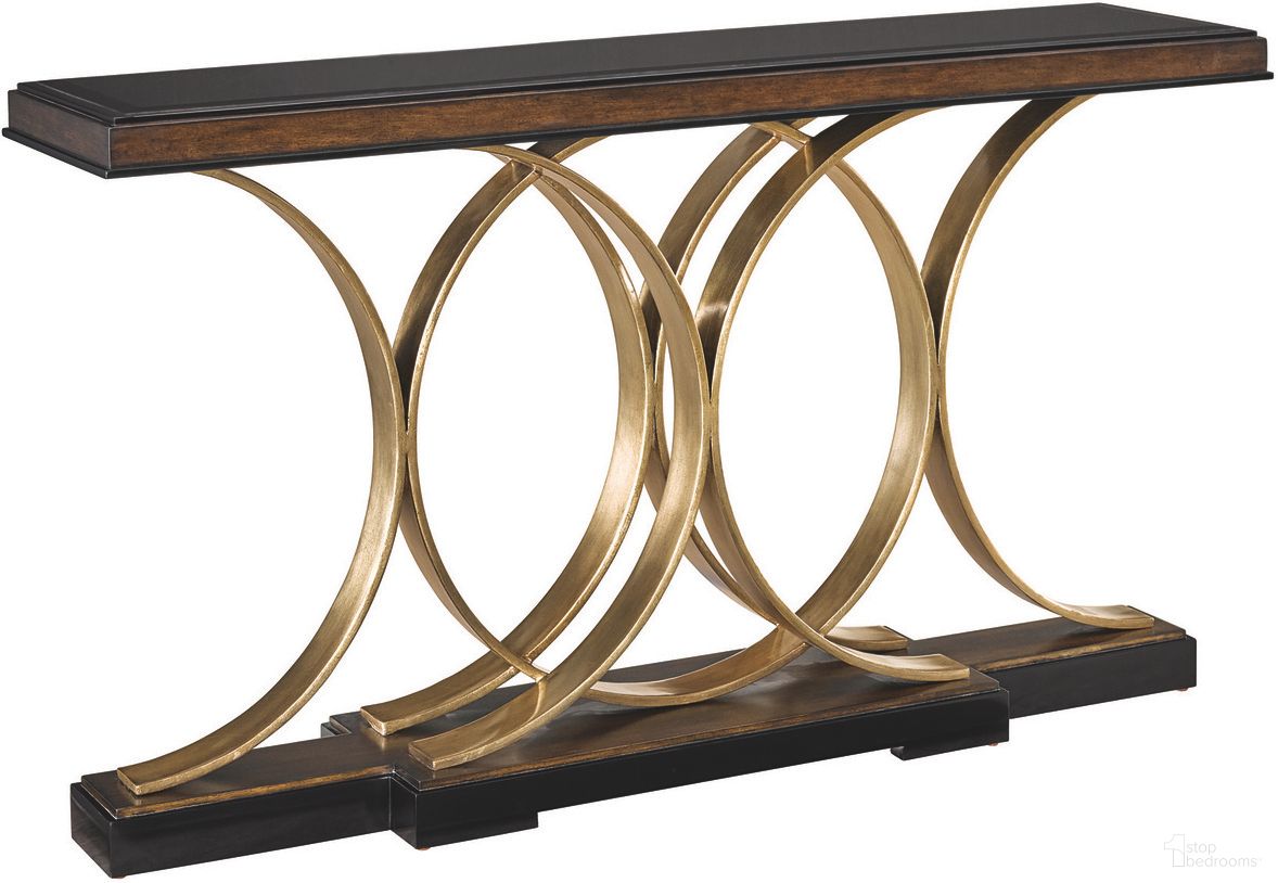 The appearance of Lyric Console In Brown and Soft Brass designed by Maitland-Smith in the modern / contemporary interior design. This brown/soft brass piece of furniture was selected by 1StopBedrooms from Maitland Smith Collection to add a touch of cosiness and style into your home. Sku: 88-0106. Material: Mahogany.