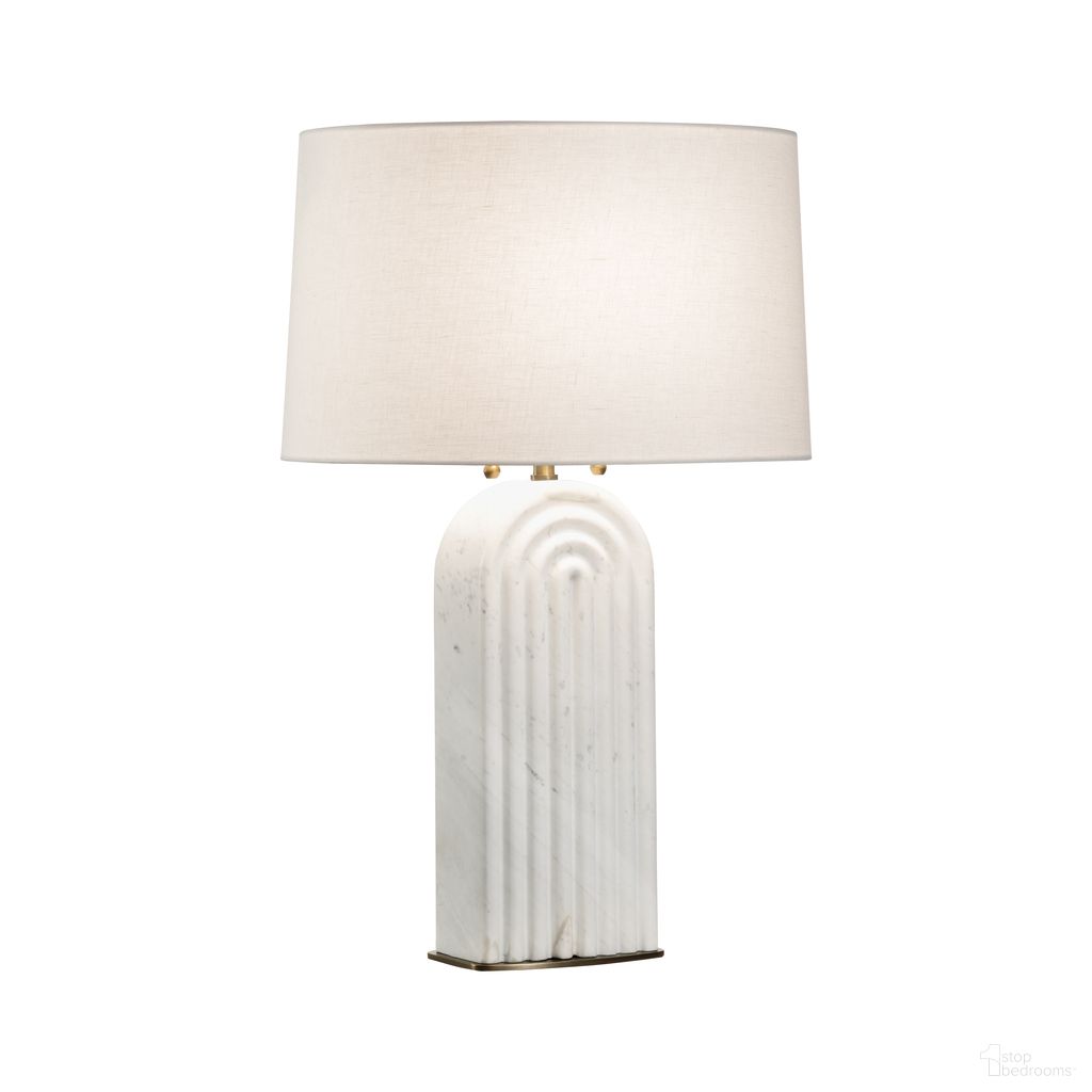 The appearance of Lyssy Lamp In White and Cream designed by Wildwood in the modern / contemporary interior design. This white/cream piece of furniture  was selected by 1StopBedrooms from Denise McGaha Collection to add a touch of cosiness and style into your home. Sku: 15324. Material: Marble.