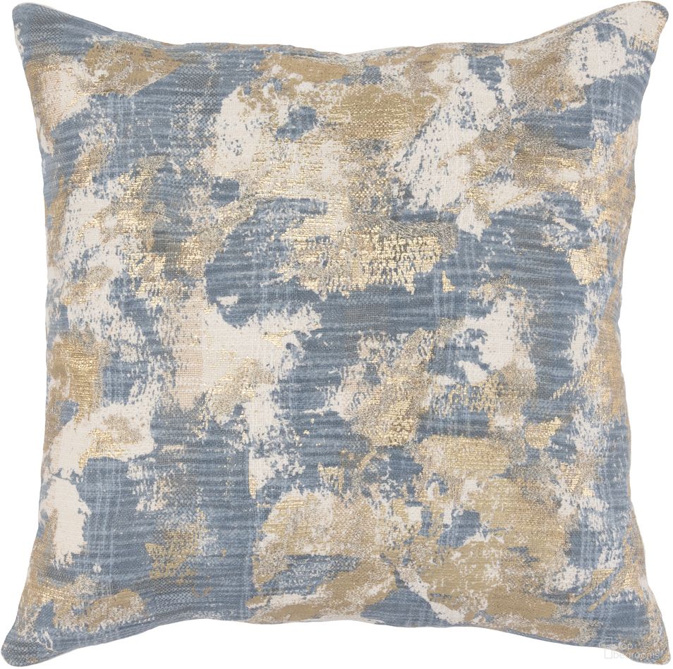 MA Luciana Rain Blue 22x22 Pillow Cover - Thumbnail 2