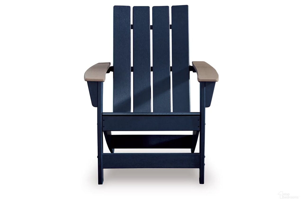 The appearance of Mabry Shores Adirondack Chair In Black and Beige designed by Signature Design by Ashley in the modern / contemporary interior design. This black and beige piece of furniture was selected by 1StopBedrooms from Mabry Shores Collection to add a touch of cosiness and style into your home. Sku: P587-898. Material: HDPE.