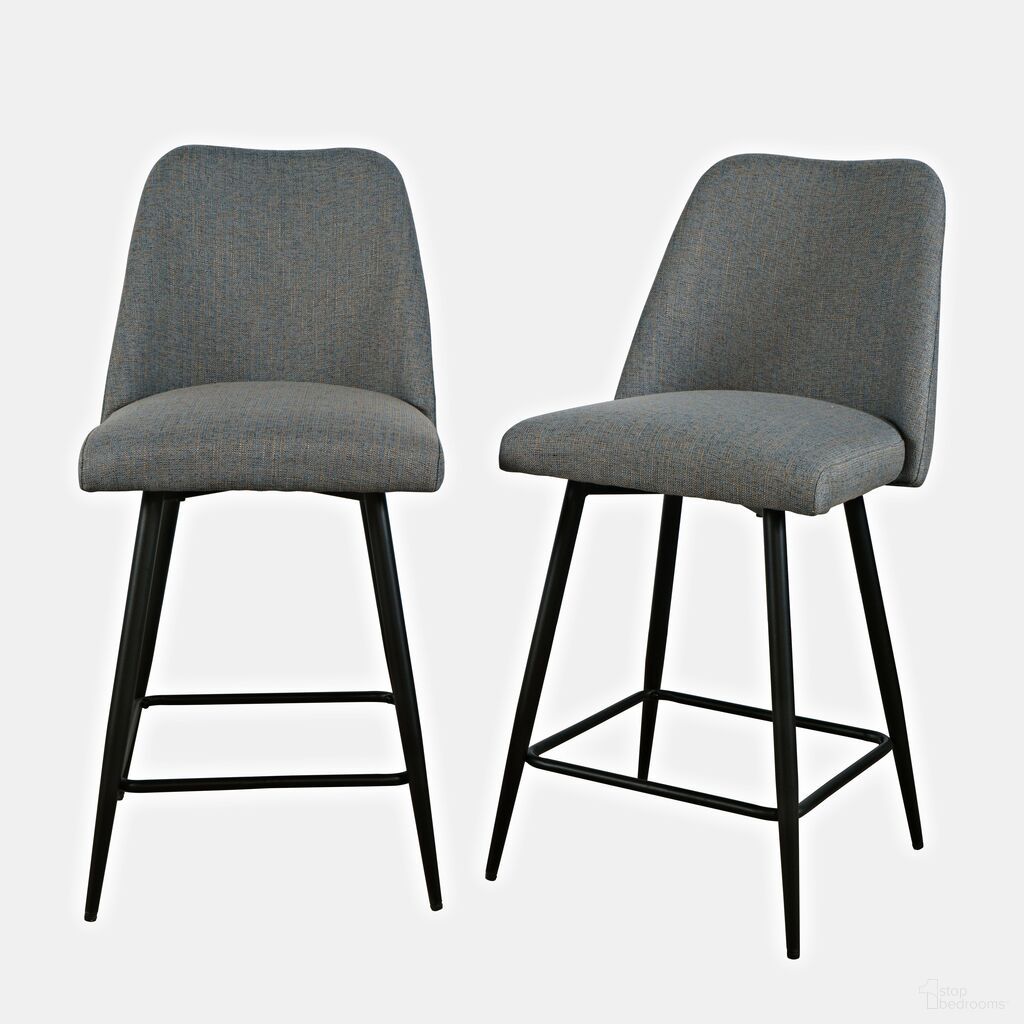The appearance of Macey Upholstered Counter Barstool Set of 2 In Blue designed by Jofran in the modern / contemporary interior design. This blue piece of furniture was selected by 1StopBedrooms from Macey Collection to add a touch of cosiness and style into your home. Sku: 2271-MACEYSTBL. Material: Iron.