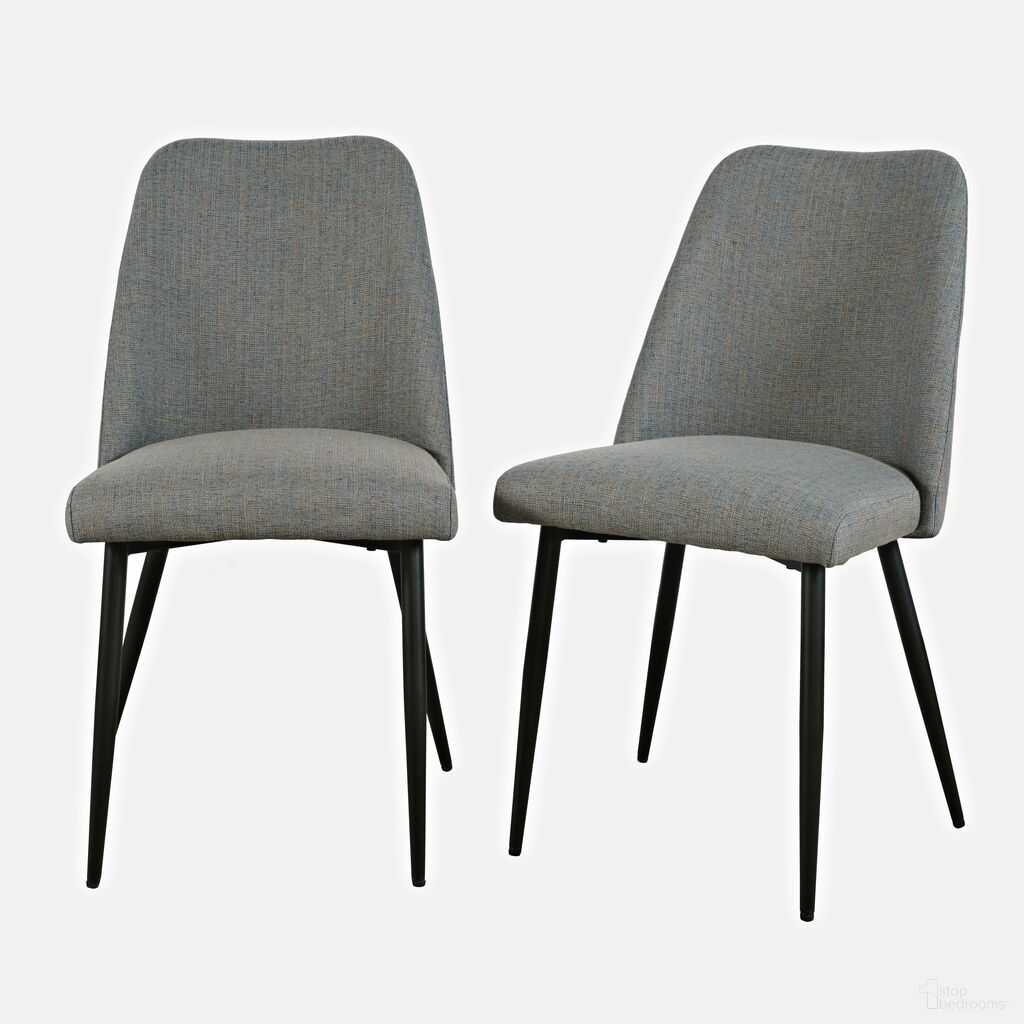 The appearance of Macey Upholstered Dining Chair Set of 2 In Blue designed by Jofran in the modern / contemporary interior design. This blue piece of furniture was selected by 1StopBedrooms from Macey Collection to add a touch of cosiness and style into your home. Sku: 2271-MACEYCHBL. Material: Iron. Chair Type: Side Chair.