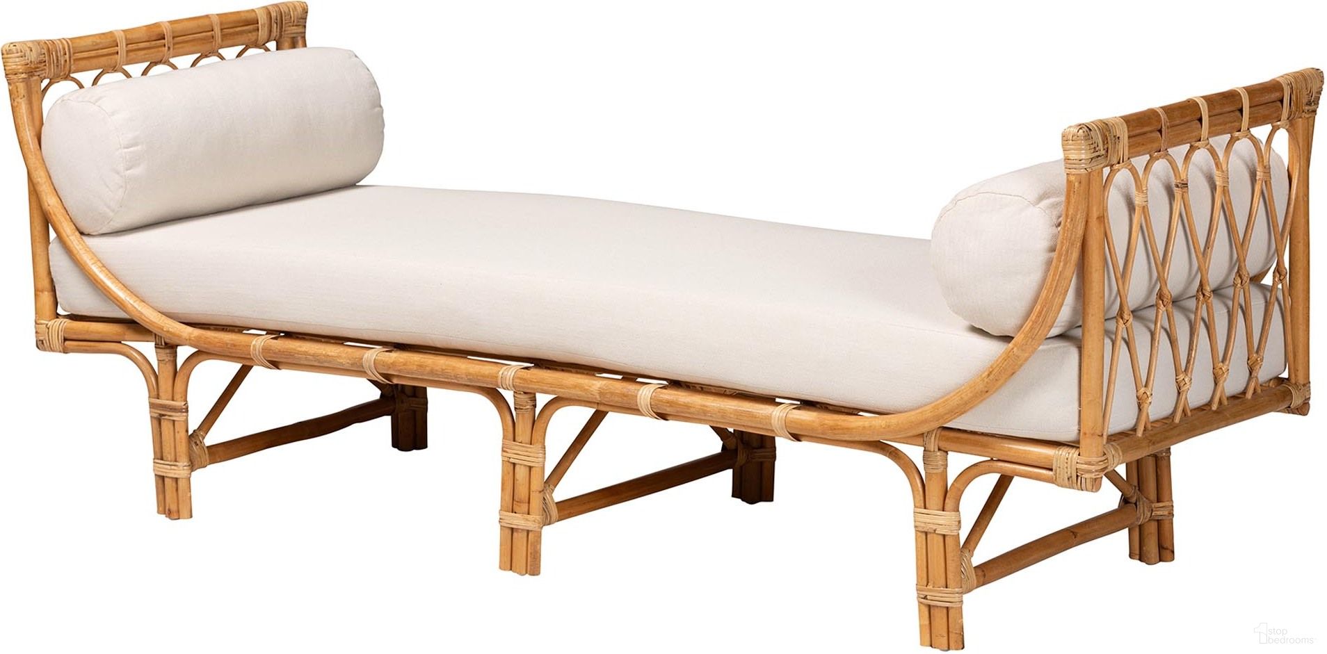 The appearance of Macias Daybed In Natural Brown Rattan designed by Baxton Studio in the bohemian interior design. This white/brown piece of furniture was selected by 1StopBedrooms from Macias Collection to add a touch of cosiness and style into your home. Sku: DCWH10011-Light Honey Rattan-Charmilla Daybed. Bed Type: Daybed. Material: Natural Rattan.