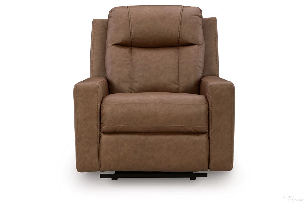 The appearance of Mackmenville Recliner In Caramel designed by Signature Design by Ashley in the modern / contemporary interior design. This caramel piece of furniture was selected by 1StopBedrooms from Mackmenville Collection to add a touch of cosiness and style into your home. Sku: 7471429. Material: Fabric.
