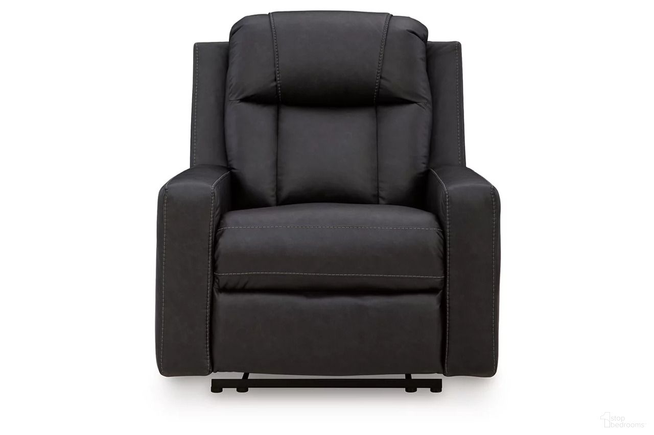 The appearance of Mackmenville Recliner In Carbon designed by Signature Design by Ashley in the modern / contemporary interior design. This carbon piece of furniture  was selected by 1StopBedrooms from Mackmenville Collection to add a touch of cosiness and style into your home. Sku: 7471329. Material: Fabric.