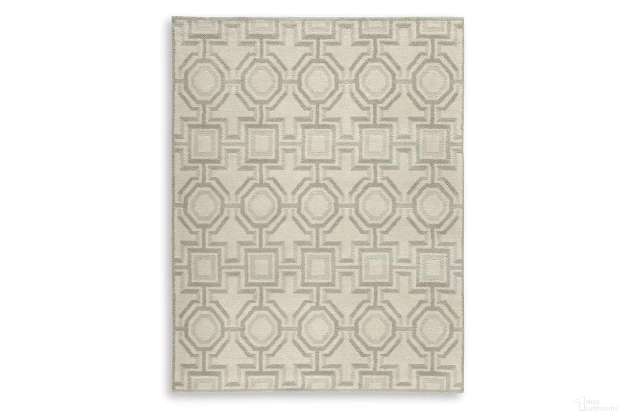 The appearance of Maconville Large Rug In Gray and Ivory designed by Signature Design by Ashley in the modern / contemporary interior design. This gray and ivory piece of furniture  was selected by 1StopBedrooms from Maconville Collection to add a touch of cosiness and style into your home. Sku: R407321. Material: Fabric.